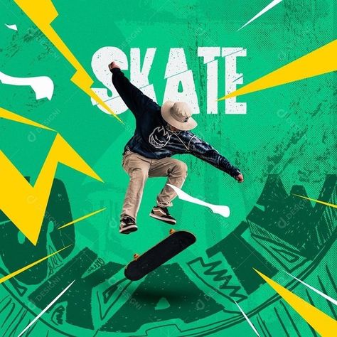 Sports Event Branding, Skate Poster Design, Skate Logo Design, Skate Graphic Design, Skate Branding, Skateboard Graphic Design, Sport Event Poster, Skatepark Art, Skate Posters