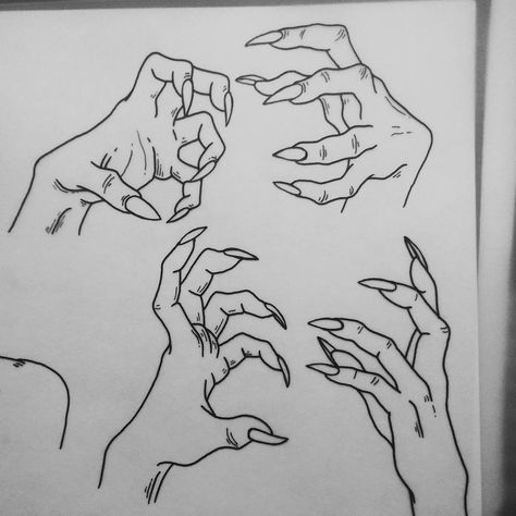 practice #practice #pratica #exercise #hand #tattoo #ink #black #blackwork #handtattoo #line #lineart #linework #wip #mani #nalis #witch… Hand Tattoo Linework, Monster Hand Drawing, Linework Hand Tattoo, Witch Hands Drawing, Demon Hands Drawing, Creepy Hands Drawing, Tattoo Line Work Practice, Demon Hand Tattoo, Witch Hands Tattoo