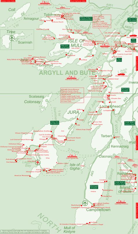 Western Argyll  Index Clickable Map (11 days!) Holiday Locations, Writing Posters, Scotland Road Trip, Scotland Map, Uk Trip, Skye Scotland, Scottish Islands, Visit Scotland, Index Page