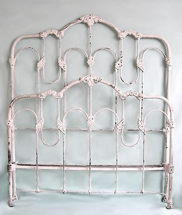 Original Antique Iron Bed Details Painted Iron Beds, Rod Iron Bed, Iron Twin Bed, Antique Iron Bed, White Iron Beds, Iron Bed Frames, Princess Letters, Antique Bed Frame, Vintage Beds