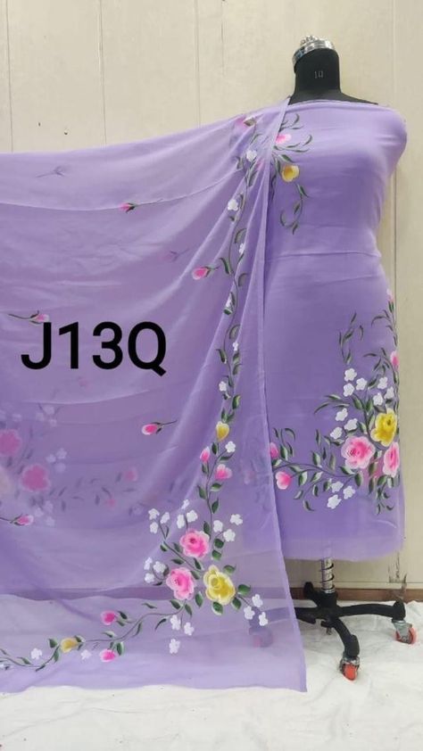 Insta-Gold_boutique786 Trending Suit Colour For Women, Panting Suit, Hand Painted Kurtis, Fabric Painting On Kurti, Paint Suit Design For Women, Suit Design For Women, Paintings On Fabric, Painting Crochet, Exclusive Saree Blouse Designs