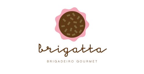 Brigadeiro Gourmet on Behance Brigadeiro Logo, Cake Logo, Logo Inspiration, Brownies, Mood Board, Photoshop, Branding, Social Media, ? Logo