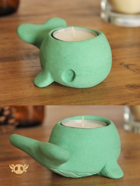 Cute Clay Candle Holders, Clay Tealight Holder, Clay Small Business, Unusual Pottery, Pretty Pottery, Clay Candle Holders, Dough Ideas, Velas Candles, Preschool Decor