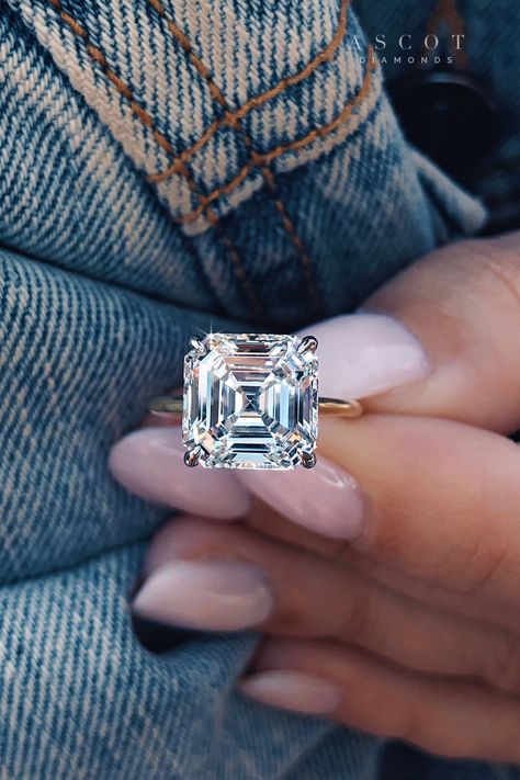 Asscher Cut Diamond Ring Settings, Gold Asscher Cut Engagement Ring, Asher Diamond Engagement Ring, Ascher Cut Engagement Ring Halo, 5 Carat Asscher Engagement Ring, Carrie Bradshaw Engagement Ring, 3 Carat Asscher Engagement Ring, 2 Carat Asscher Engagement Ring, Asher Engagement Ring