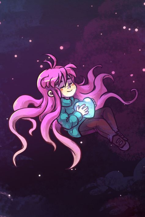 Celeste Game, Celeste Art, Vinyl Decal, Pink, Art