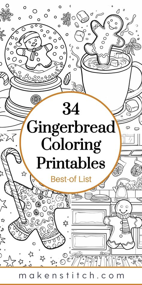 Get into the holiday spirit with 32 adorable Gingerbread Man coloring pages! Fun, free to download and perfect for Christmas! Gingerbread Colouring Pages, Ginger Bread Coloring Pages, Christmas Coloring Sheets Preschool, Grade 2 Christmas Crafts, Christmas Color Pages For Kids, Free Gingerbread Man Printables, Christmas Coloring Pages For Adults Free, Gingerbread Coloring Pages Free, Free Coloring Pages Christmas