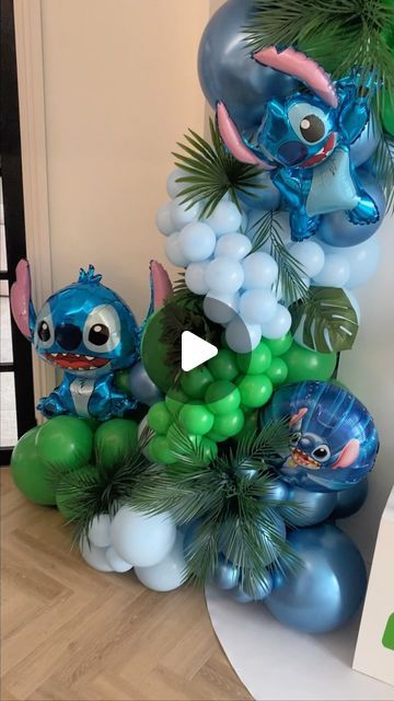 Middlesbrough on Instagram: "🌴 Tru turns two 🌴 #stitch #stitchparty #stitchpartydecor #stitchpartyideas #stitchpartytheme #sailboard #sailboardsetup #backdrop #backdropdecoration #backdropandballoons #balloongarland #balloongarlands #balloon #balloonstyling #balloonstylist #balloondecor #topblowers" Stitch Birthday Balloon Ideas, Stitch Backdrop Ideas, Stitch Party Decorations Ideas, Stitch Party Ideas Girl, Stitch Balloon Decoration, Lilo And Stitch Balloon Arch, Lilo And Stitch Backdrop, Stitch Balloon Arch, Stitch Balloon Garland