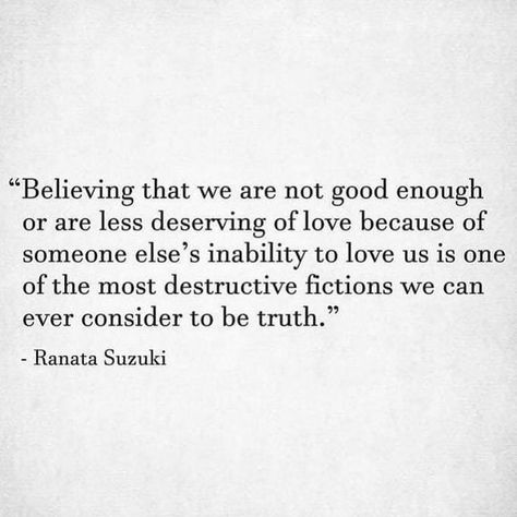 Sober Darcy (Olympia, WA) on Instagram: "Just because certain people can’t love us well doesn’t mean we’re unloveable. Once we start to heal we’ll be able to recognize patterns of suffering (when people suffer or have suffered they unconsciously cause others to suffer too). This is the exact definition of generational trauma. And yet it can be unlearned and healed. #knowbetterdobetter #ranatasuzuki #suffering #destructive #love #kindness #unlearnandrelearn" Ranata Suzuki, Missing Quotes, Being In Love, Missing You Quotes, Quotes Of The Day, Love Someone, Love Hurts, Super Quotes, Ideas Quotes