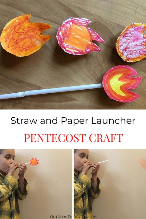 Pentecost Messy Church, Acts 2 Craft For Kids, Pentecost Kids Craft, Pentecost Craft For Preschool, The Holy Spirit Craft For Kids, Holy Spirit Sunday School Craft, Pentecost Food Ideas, Pentecost Kids Activities, Pentecost Games For Kids