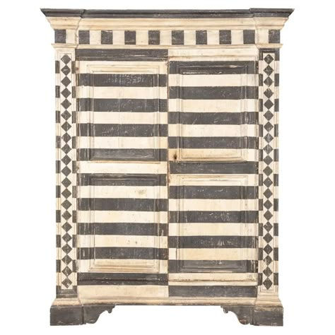 19th Century Italian Hand Painted Pine Armoire, C.1850 For Sale at 1stDibs Pine Armoire, Italian Wardrobe, Pine Wardrobe, Patterned Furniture, Office Lockers, Painted Cupboards, Shop Storage Cabinets, European Wedding, Decorative Pattern