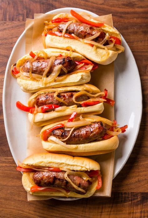 Sausage Subs, Sausage With Peppers And Onions, Meaty Lasagna, Chicken Scarpariello, Sausage Peppers And Onions, Grilled Sausage, America's Test Kitchen Recipes, Hot Italian Sausage, Sweet Italian Sausage