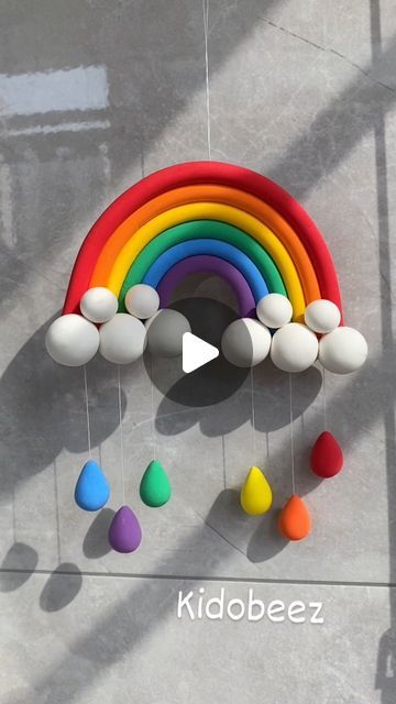 K I D O B E E Z on Instagram: ""Crafting color from clay: Bringing rainbows to life, one sculpted curve at a time."  #kidobeez #blookart #kids #kidsfashion #children #babyboy #momlife #babies #parenting #instakids #art #handmade #education" Easy Clay Art For Kids, Rainbow Clay Art, Clay Art For Kids, Polymer Clay Rainbow, Clay Rainbow, Rainbow Activities, Rainbow Kids, Art Clay, Diy Clay Crafts