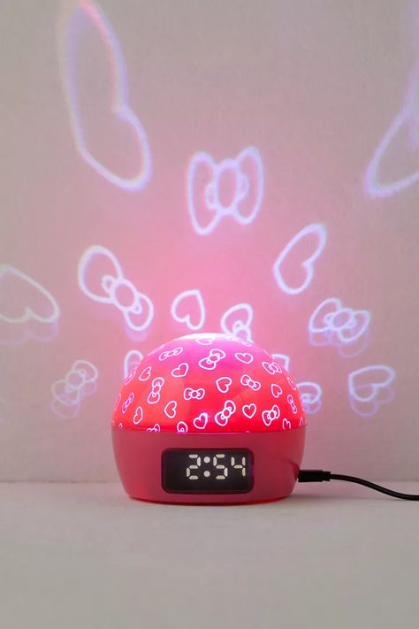 Hello Kitty Night Light, Hello Kitty Themed Room, Hello Kitty Decor, Alarm Clock Digital, Hello Kitty Room Decor, Hello Kitty Decorations, Shop Hello Kitty, Gem Tattoo, Dream Things