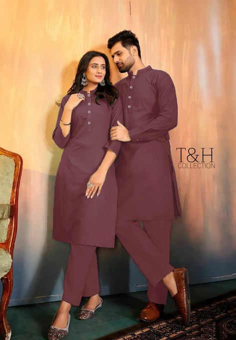 Couple Matching Outfits, Stitch Clothes, Casual Wear Dress, Office Outfits Women, Fancy Dress Design, Couple Matching, Couple Outfits, Kurta Designs, Office Outfits