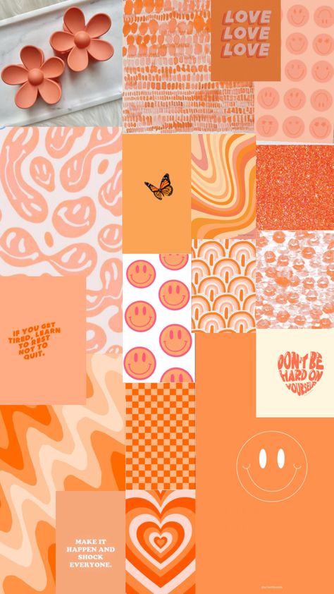 @preppy@orange@asthetic@cute Preppy Orange, Preppy Wallpaper, Iphone Background Wallpaper, Background Wallpaper, Iphone Background, Cute Wallpapers, Iphone Wallpaper, Wallpapers, Iphone