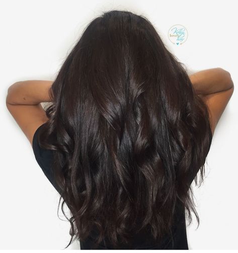 Level 2 Dark Brown Red Undertones, Dark Chocolate Brown Hair Color, Pelo Chocolate, Dark Chocolate Brown Hair, Hair Levels, Brown Hair Shades, Chocolate Brown Hair Color, Chocolate Hair, Chocolate Brown Hair