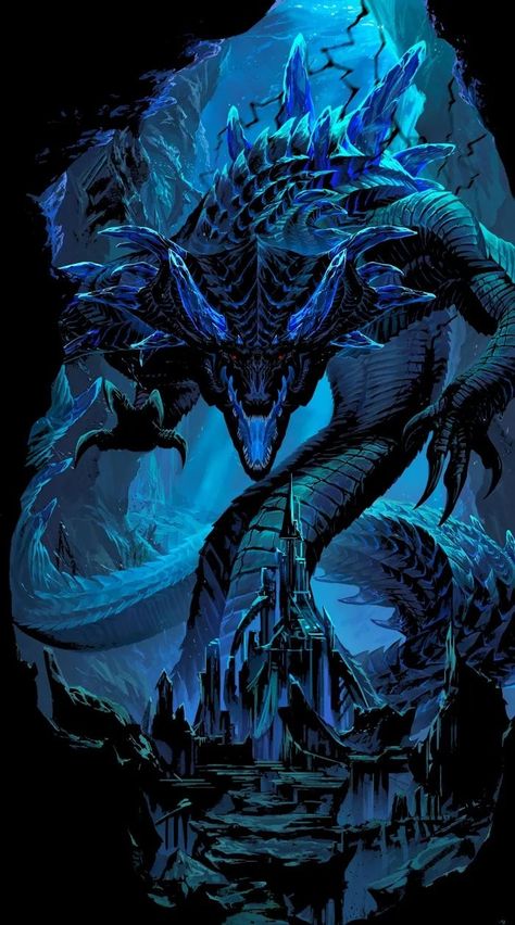 Abyssal Lagiacrus, Demon Dragon, Epic Dragon, Dragon God, Monster Hunter Art, Dragon Artwork Fantasy, Creature Artwork, Kaiju Art, Monster Hunter World