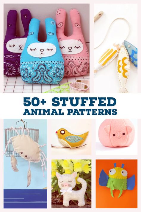 Sewing Animals, Patterns For Kids, Trendy Sewing Patterns, Hand Sewing Projects, Animal Sewing Patterns, Sewing Stuffed Animals, Plushie Patterns, Trendy Sewing, Sewing Tutorials Free