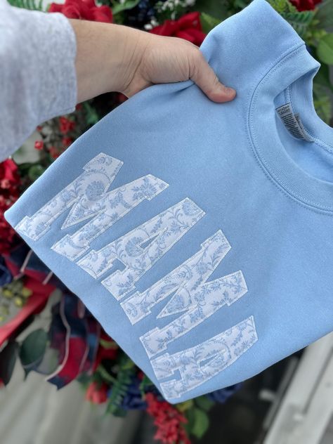 The cutest sweatshirt that we can customize to say whatever you like.  The beautiful chinoiserie and Aesthetic this sweatshirt gives is amazing. Mamaw Gifts, Custom Sweatshirts, Cute Sweatshirts, Gift Ideas For Her, Chinoiserie, Mother's Day Gifts, Mothers Day, Adult Outfits, Gender Neutral