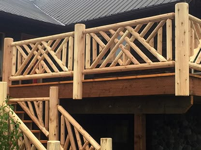 Rustic Deck, Porch Railing Designs, Deck Railing Design, Wood Railing, Railings Outdoor, Balcony Railing Design, Wooden Deck, Porch Railing, Bamboo House