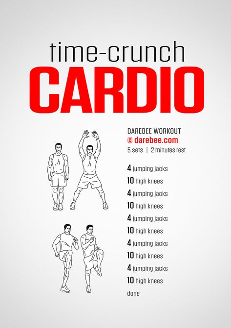 Time Crunch Cardio Workout Cardio Running, Short Workouts, Cardio Boxing, Efficient Workout, Cardio Workout At Home, Cardio Fitness, Joseph Pilates, Health Exercise, Hiit Training