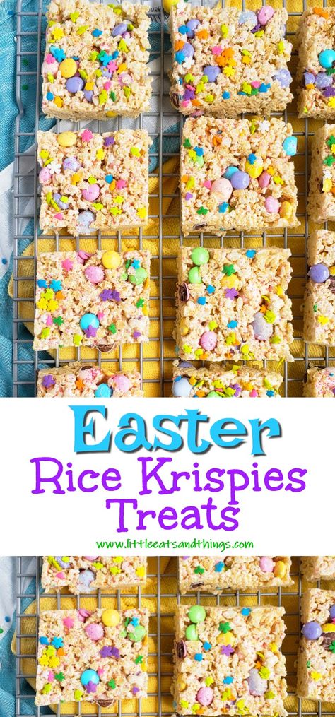 Easter Egg Rice Krispie Treats, Easter Rice Krispies, Easter Rice Krispie Treats, Desserts Easter, Easy Easter Treats, Krispie Treats Recipe, Easter Snacks, Spring Treats, Easter Sweets