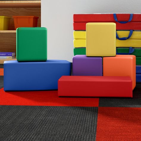 Soft Play Equipment Target, Spatial Reasoning, Soft Blocks, Playground Set, Home Daycare, Foam Blocks, Activity Mat, Wayfair Furniture, Soft Play