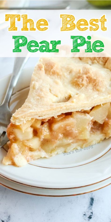 Pear Recipes Easy, Pear Pie Recipe, Pear Dessert Recipes, Pear Pie, Canned Pears, Pear Dessert, Pear Recipes, Delicious Pies, Pie Dessert