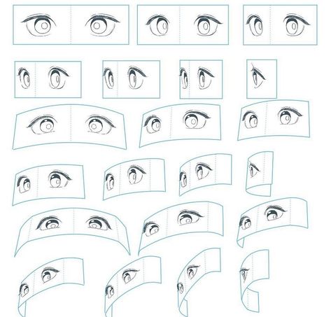 Body All Angles Reference, Anime Eyes At Different Angles, Factory Aesthetic, Procreate Free Brushes, Monster Factory, Gesture Drawings, Manga Eyes, Free Brushes, Perspective Drawing Lessons