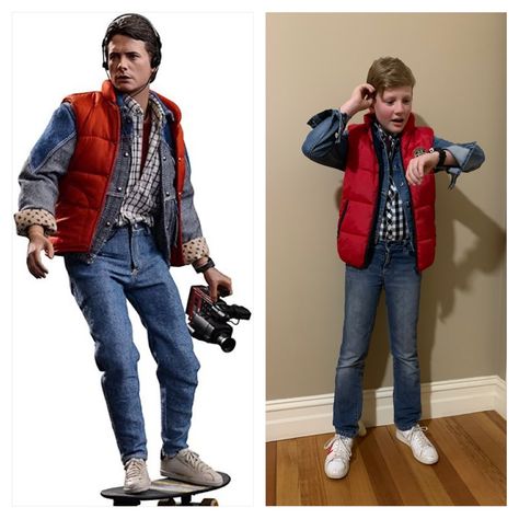 Dress Up Like A Teacher Boy, Creative 80's Costume, Boys Decade Day Outfits, 60s Decade Day Outfits, Boys 80s Outfit Ideas, Movie Star Dress Up Day At School, 80s Boys Outfits, 80s Decade Day Outfits, Decades Day Outfits For Boys