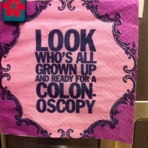 Why is this on a napkin?  The best answer that I've seen is "for an over the hill party!" This is hilarious!! 50th Birthday Party Ideas For Men, 40th Bday Ideas, 50 Party, Birthday Husband, Scavenger Hunt Birthday, Moms 50th Birthday, Anniversaire Diy, Happy Birthday Husband, 50th Bday