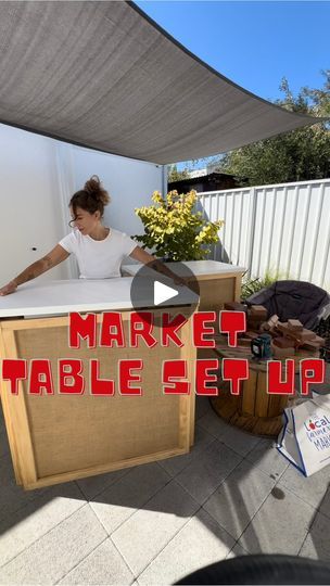 328 reactions · 47 shares | Market table set up ! ✨

What I love with our handmade table is that they are at the height of the walkers 😊 it changes everything ! 

Okay, I’m not the market queen, giving tips, if we remember the beginning of my market vendor adventure just a few month ago, picture this: me, a total newbie, stumbling into the market scene like a lost puppy. I was about as prepared as a popsicle in a sauna 😅. Couldn’t handle the weather, couldn’t even figure out how to open my own dang gazebo ! True story: one wind day, I took of the weight before pop down the height and it decided to take flight and land on the car of the poor vendor next to me. Oops 😬 

Which is good is I never give up. I have improved since but I have still got a lot to learn. 

Sure, I can laugh at my b Food Tent Booth Ideas, Pop Up Table Display Ideas, Market Table Display Ideas, Vendor Table Display Ideas, Vendor Table Display, Wind Day, Market Vendor, Booth Table, Vendor Booth Display