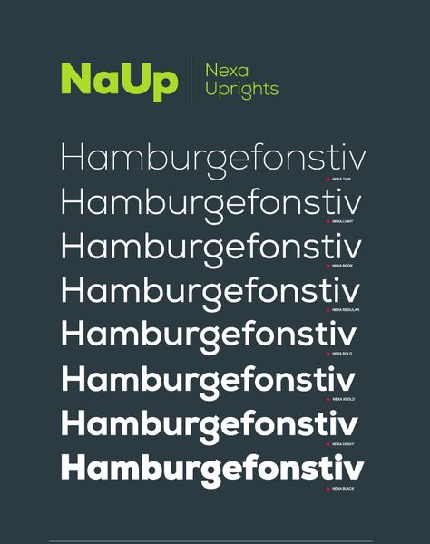 Nexa family includes 16 very unique font styles & weights. The font family is characterized by excellent legibility in both – web & print design areas, well-finished geometric designs, optimized kerning etc. Nexa is most suitable for headlines of all sizes, as well as for text blocks that come in both maximum and minimum variations. The font styles are applicable for any type of graphic design – web, print, motion graphics, etc. and perfect for t-shirts and other items like posters and logos. Family Typography, Types Of Graphic Design, Free Font Download, Unique Font, Best Free Fonts, Creative Typography, Font Download, Font Types, Unique Fonts