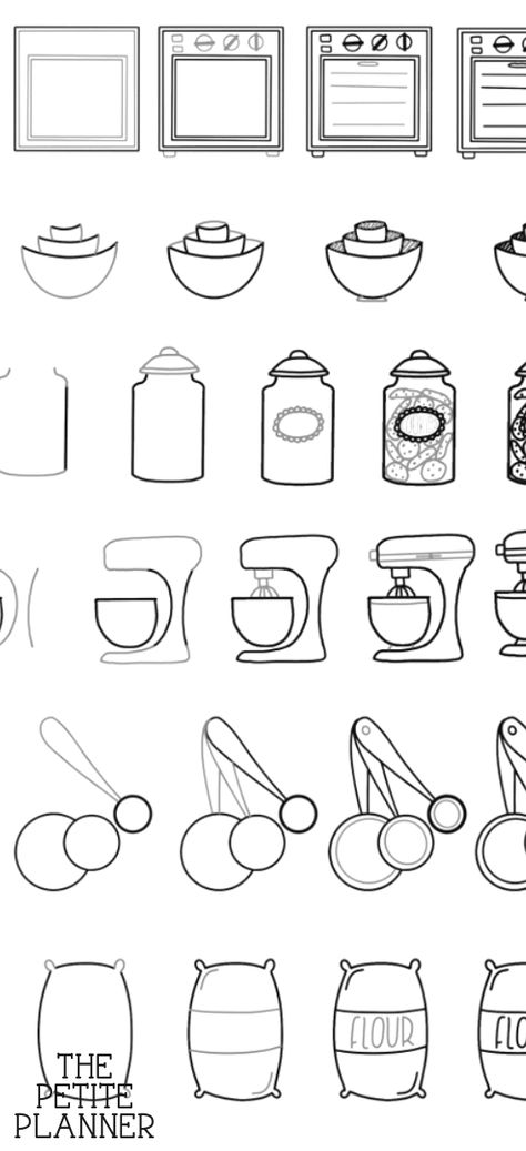 Learn how to draw 15 cute baking doodles for your bullet journal and snag the free printable workbook. All doodles are step-by-step and beginner friendly! #bulletjournaldoodles #doodle #doodleart #doodling #doodleoftheday #freeprintable #bulletjournalideas Baking Doodles, Journal Free Printable, Baking Drawing, Bujo Doodles, Cute Baking, Bullet Journal Notebook, Bullet Journal Themes, Bullet Journal Writing, Bullet Journal Art