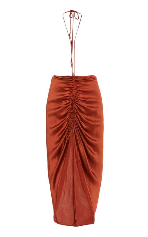 Orange Dresses, Spring Skirts, Dion Lee, Spring Fashion Trends, Solid & Striped, Satin Top, Satin Skirt, Fashion World, Girls Fashion Clothes