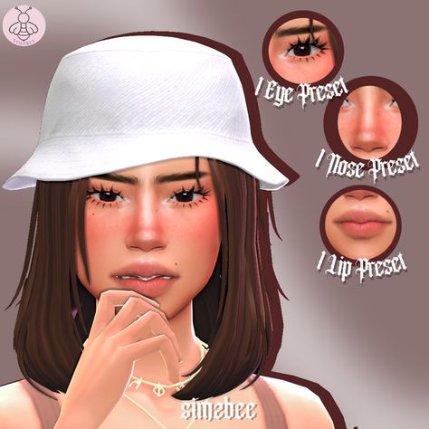 Sims4 Presets Cc, Sims 4 Cc Maxis Match Skin Details Blush, Sims 4 Cc Jawline Presets, Sims 4 Cc Eye Shape Presets, Sims 4 Lip Presets, Ts4 Presets, Body Presets, Aesthetic Sims, Cc Skin