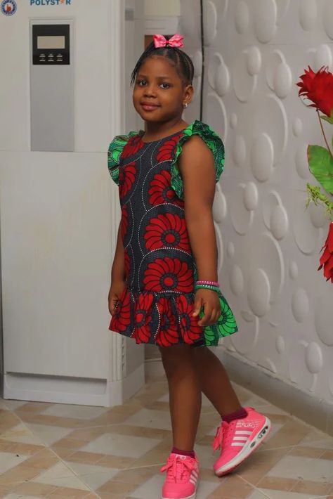 38 Adorable Ankara Styles for Kids – Svelte Magazine Ankara Ball Gown For Kids, Ankara Dress Styles For Kids, Ankara Gown For Kids, Latest Children Ankara Gown, Ankara Dress For Kids, Children Ankara Gowns, Baby African Clothes, African Kids Clothes