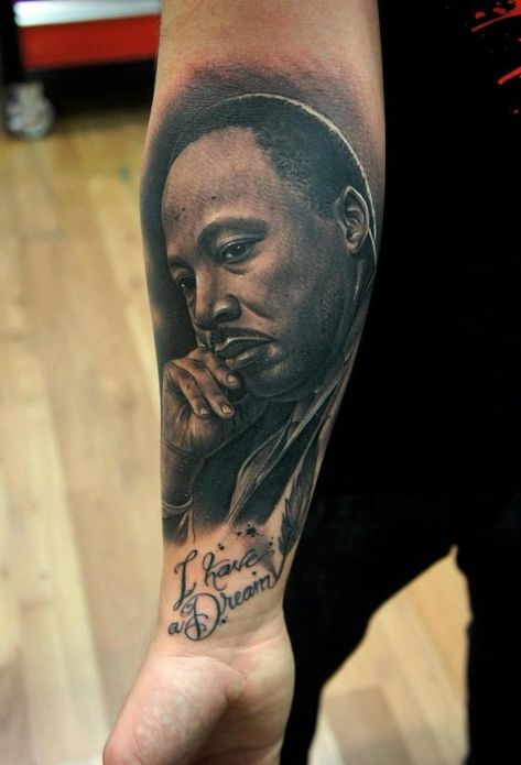 Martin Luther King Tattoo, King Tattoo Ideas, Flesh Tattoo, King Tattoo, Mlk Quotes, Cool Tattoo Drawings, Quote Tattoo, Kid Ink, King Tattoos