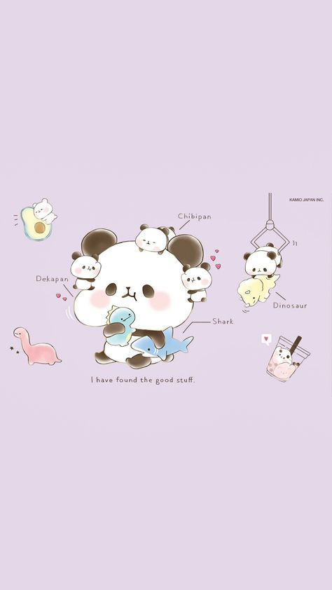 Cute Lockscreen Wallpaper, Mochi Mochi Panda, Cute Puzzles, Cell Phone Wallpapers, Kawaii Wallpapers, Bear Panda, Memo Paper, Cartoon Panda, Wallpapers For Phone