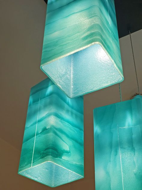 Fused Glass Pendant Lights. Ceiling Lights Pendant Lighting - Etsy Seaglass Lights Outdoor, Pendant Lights Over Island Glass, Glass Fishing Float Light Fixture, 4 Glass Pendant Lights Over Island, Kitchen Table Lighting Beach Colors, Melting Glass Lights, Lighting Dining Room, Blown Glass Pendant Light, Glass Pendant Lights