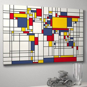 Mondrian Art, Map Canvas Art, World Map Art, World Map Canvas, Quilt Art, Art Carte, Map Canvas, Piet Mondrian, Map Art Print