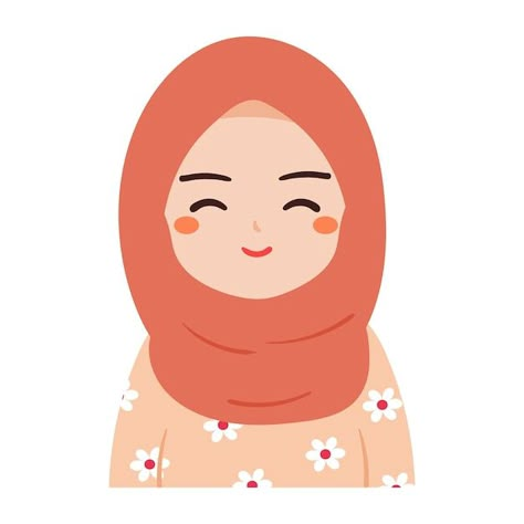 Illustration Face Drawing, Hijab Illustration, Silsilah Keluarga Aesthetic, Hijab Art, Muslim Girl Drawing, Muslim Cartoon, Hijab Teacher Cartoon, Hijab Cartoon Cute, Hejab Grils Cartoon