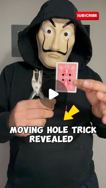 The Mask | Official Page on Instagram: "Moving Hole | Card Trick Revealed 😉 #magic #tricks #tutorial #foryou #neiperte #perte" Card Tricks For Kids, Magic Tricks Tutorial, Magic Tricks Revealed, Magic Card Tricks, Card Tricks, Magic School, Magic Tricks, The Mask, Mask