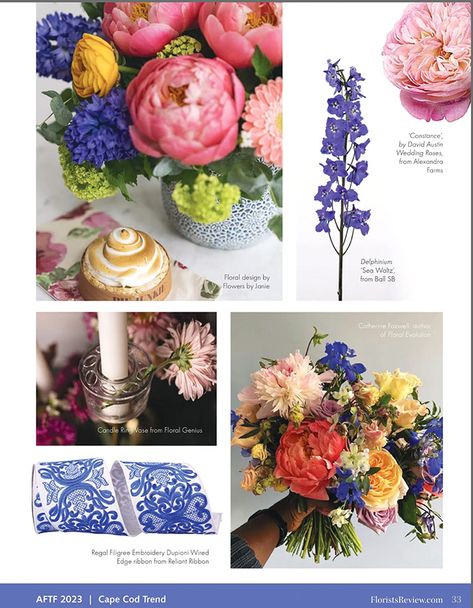 Floral Trends 2023, 2023 Floral Trends, Cape Cod Aesthetic, Gloriosa Lily, Persian Buttercup, Social Themes, Rose Varieties, Floral Trends, Media Landscape