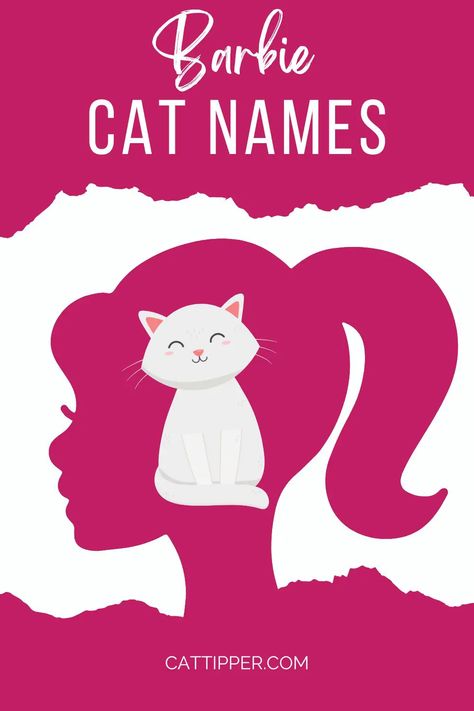 Coquette Cat Names, List Of Cat Names, Barbie Cat, Happy Name Day, New Cat, Name Day, Cat Names, Pink Cat, A Name