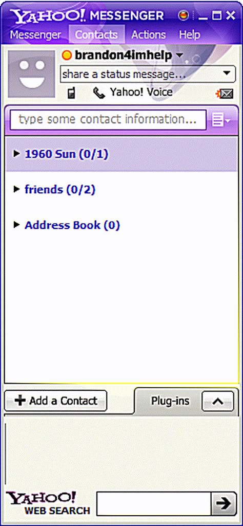 How to Add Contacts in Yahoo Messenger Apricot Mayor, Retro Website, Vintage Web Design, Yahoo Messenger, Cute Movies, Old Websites, Old Software, Old Web, Ask Your Friends