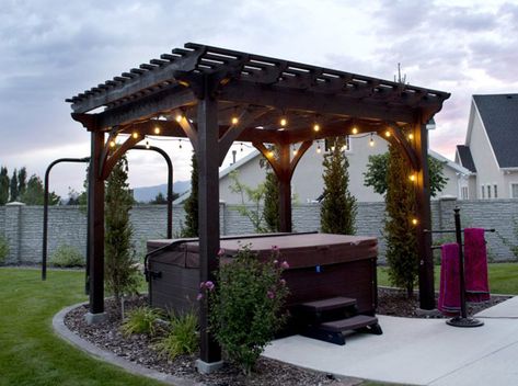 buds-hot-tub-11 Gazebo Over Hot Tub Ideas, Hot Tub Above Ground, Backyard Patio Hot Tub Ideas, Hot Tub Surround Deck, Hot Tub Patio Ideas On A Budget, Hot Tub Enclosure Ideas Diy, Hot Tub Surround Ideas Diy, Hot Tub Pergola Ideas, Hot Tub Gazebo Ideas