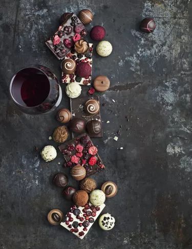 Wine And Chocolate Pairing, Kitchari Recipe, Wine And Chocolate, Dark Chocolate Nutrition, Eating Chocolate, Chocolate Wine, Healthiest Foods, Precision Nutrition, Chocolate Pairings