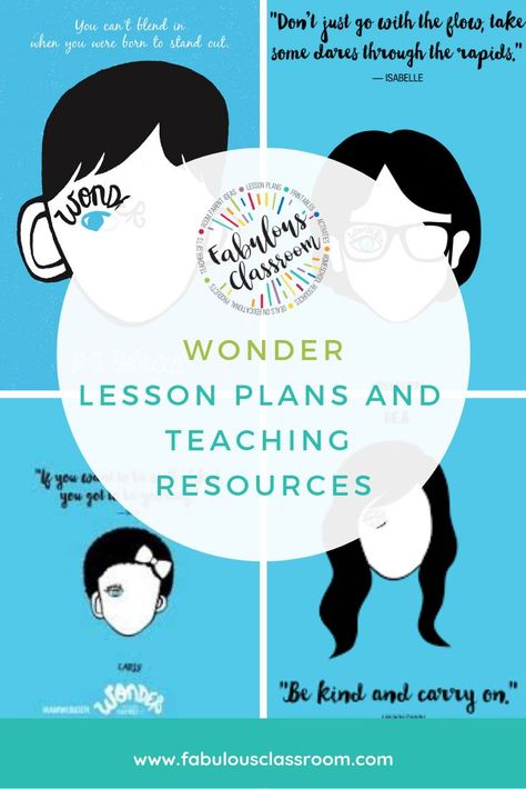 Wonder Book Cover, Teaching Wonder, Wonder Novel, Wonder Activities, Introduction Activities, Poetry Projects, Primary Books, Classroom Lesson Plans, Spanish Lesson Plans