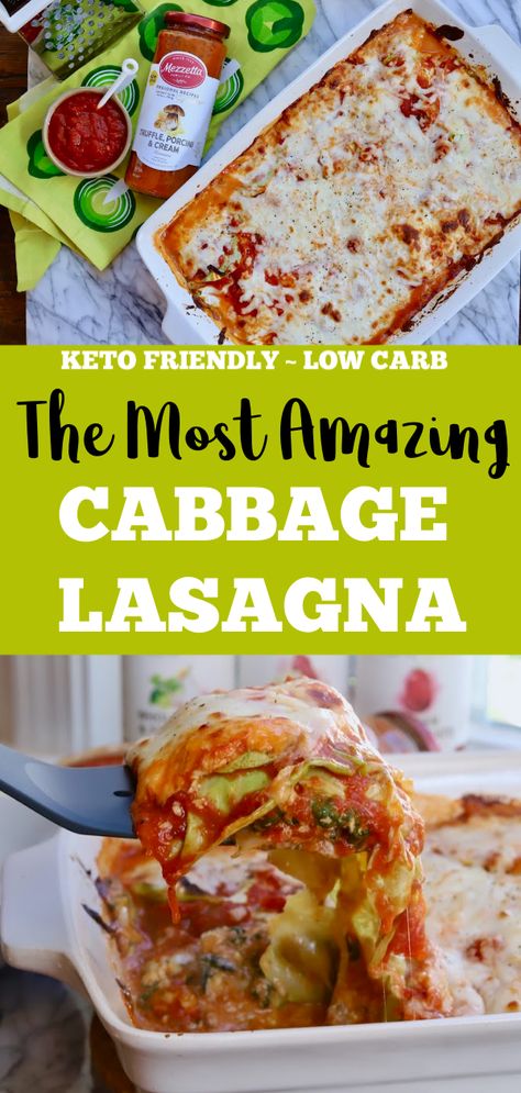 Cabbage Lasagna Recipes, Low Carb Veggie Lasagna, Lasagna With Cabbage Instead Of Noodles, Keto Cabbage Lasagna, No Noodle Lasagna Keto, Keto Cabbage Lasagna Recipe, Cabbage Lasagne, Low Carb Cheesy Cabbage Casserole, Cabbage Lasagna Low Carb